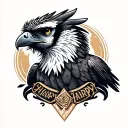 Harpy eagle tattoo design idea