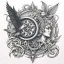 opposing forces working in harmony inspired by the Ecclesiastes  tattoo design idea