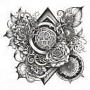 opposing forces working in harmony inspired by the Ecclesiastes  tattoo design idea