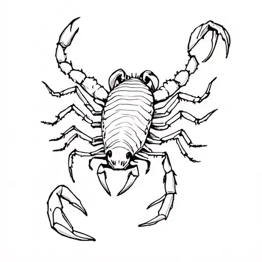scorpion tattoo design idea