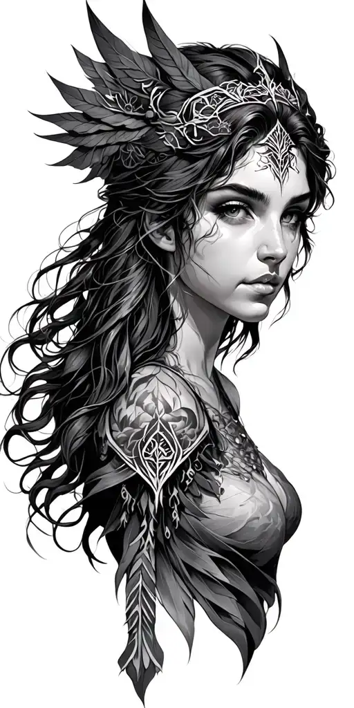 artemis tattoo design idea