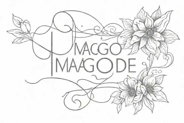 words imago Dei tattoo design idea