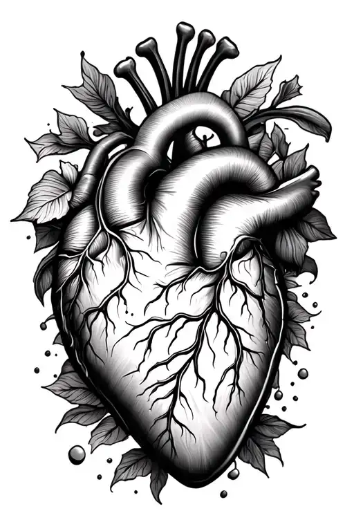 "Dylan, Tena, Tanle, Ashlee, Food" Fine Line Heart tattoo design idea