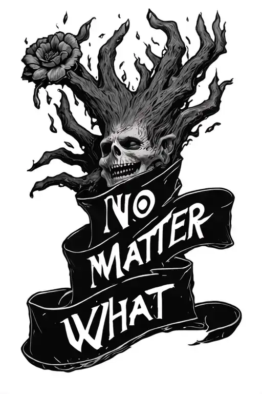"No Matter What" supernatural anti possession tattoo design idea