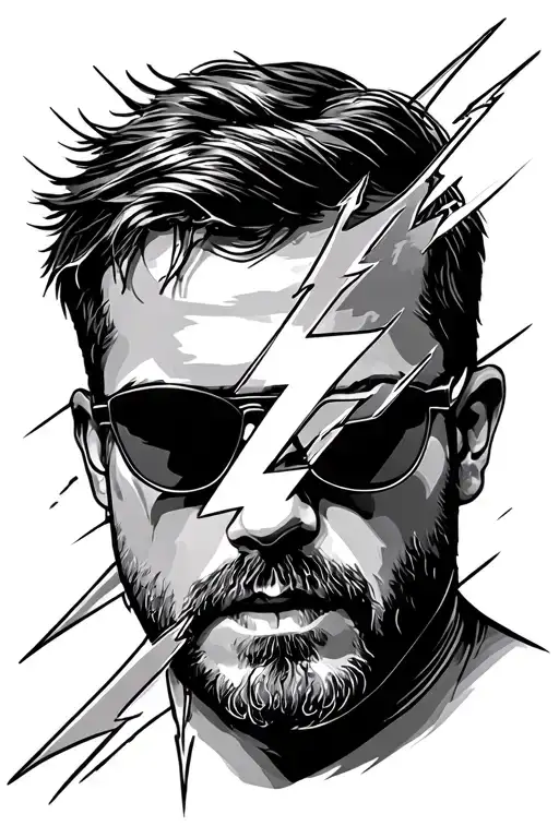 Eric Church lightning bolt tattoo design idea