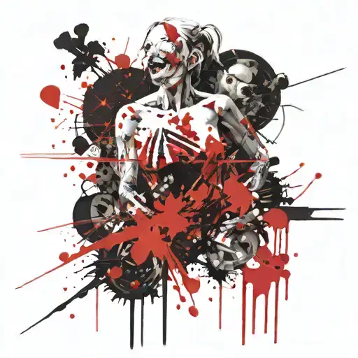 loss of freedom, personality decomposition, parting with the love of one’s life, a dark streak in life, mother’s health tattoo design idea