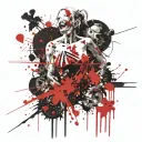 loss of freedom, personality decomposition, parting with the love of one’s life, a dark streak in life, mother’s health tattoo design idea