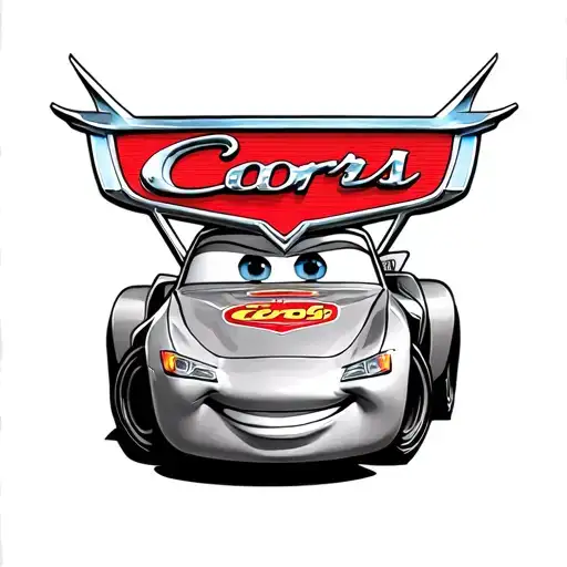 guido and lightning mcqueen cars film tattoo design idea