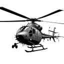 crashed helicopter tattoo design idea