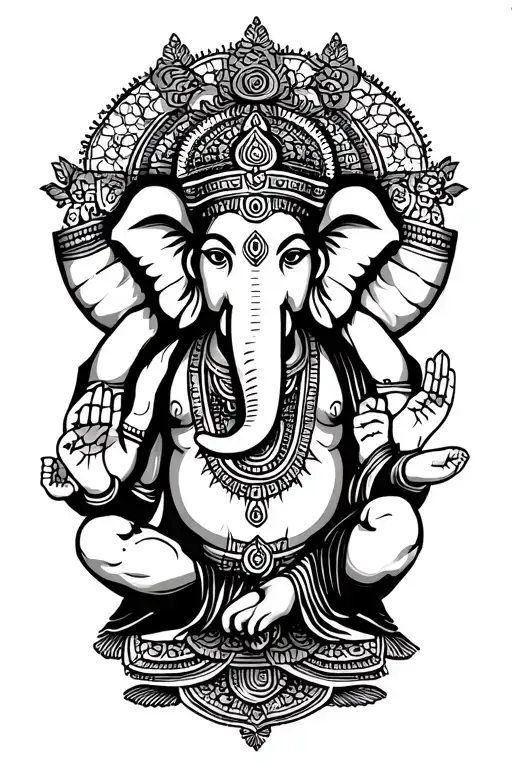 lord ganesha and lord murugan fore arm tattoo tattoo design idea