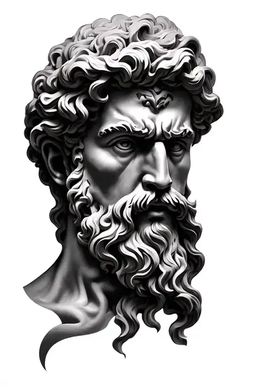 zeus tattoo design idea
