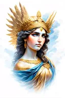 Athena goddess tattoo design idea