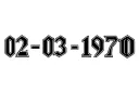 "02-03-1970" tattoo design idea