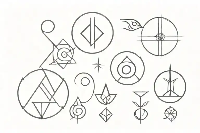 empowerment symbols representing tattoo design idea