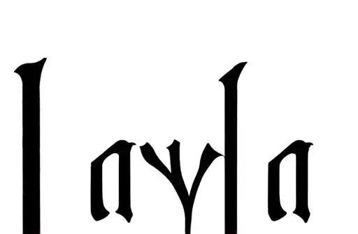 "Layla
" tattoo design idea