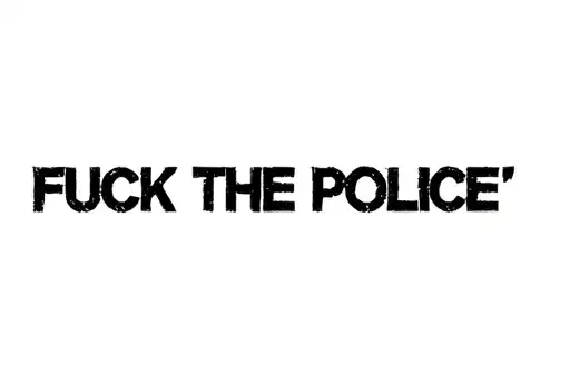 "Fuck the police " tattoo design idea