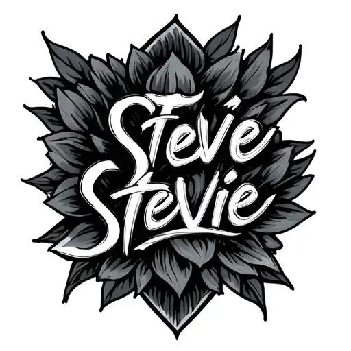 Stevie script tattoo design idea