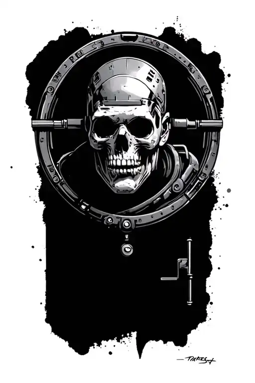 machinist tattoo design idea
