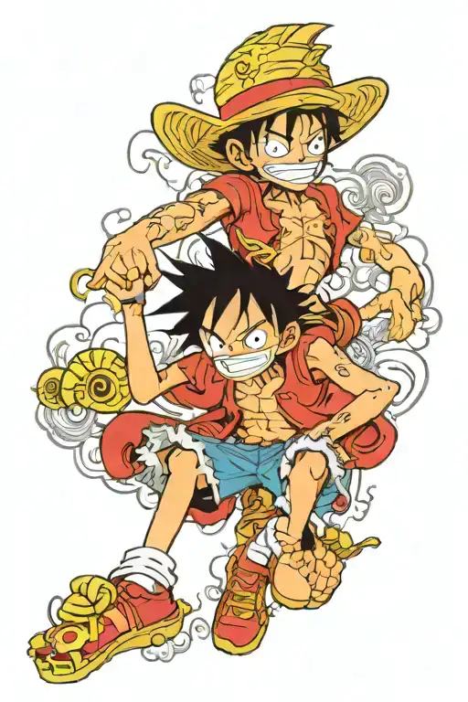 Monkey D Luffy tattoo design idea