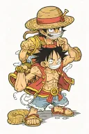 Monkey D Luffy tattoo design idea