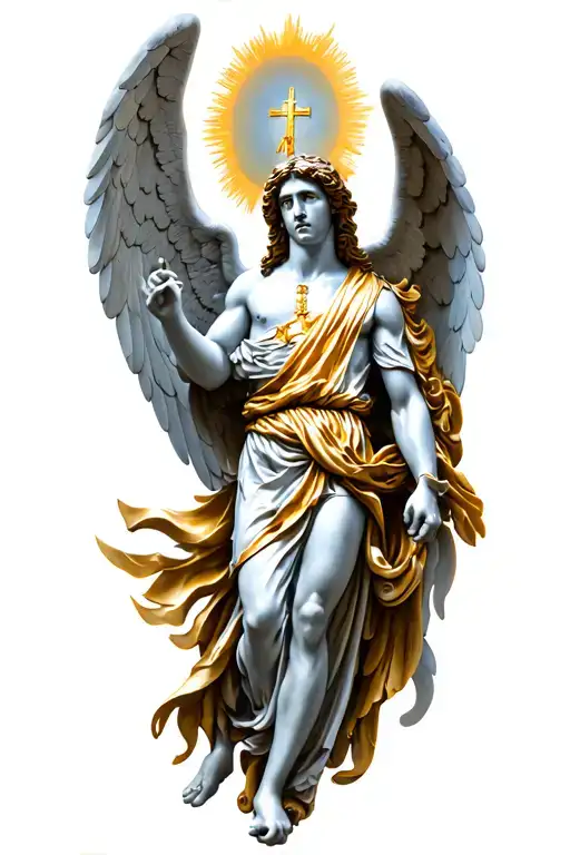 st michael archangel tattoo design idea
