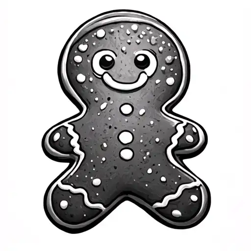 Gingerbread tattoo design idea