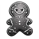 Gingerbread tattoo design idea