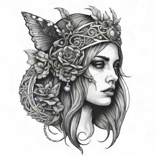 Malenia Elden Ring tattoo design idea