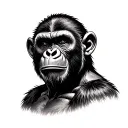 Caesar Planet Of The Apes tattoo design idea