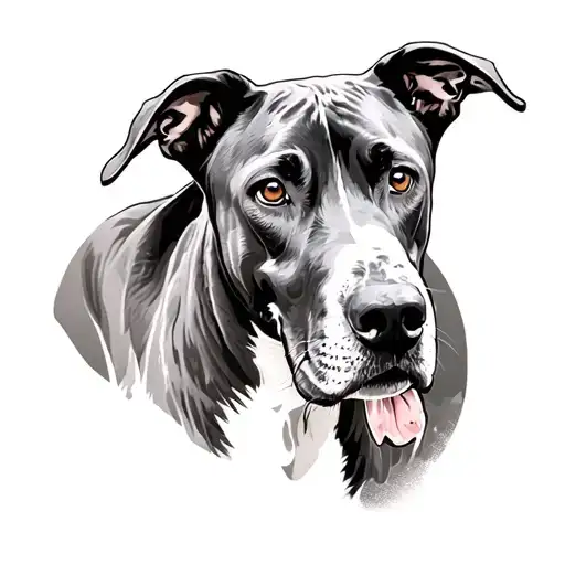 Great Dane tattoo design idea