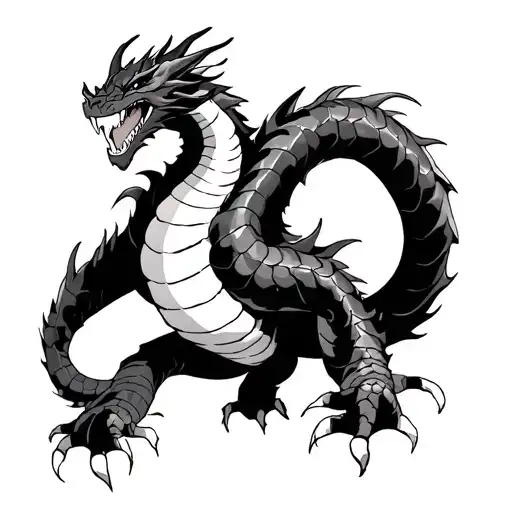 shenron dragonball z tattoo design idea