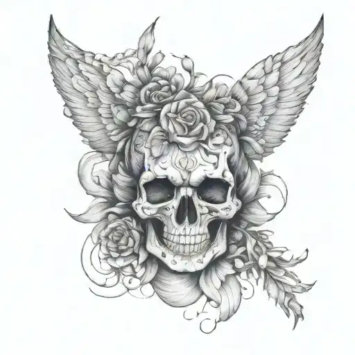 mental health struggle ugliness tattoo design idea