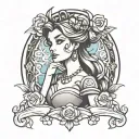 disney princess tattoo design idea