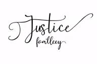 small cursive back tattoo saying justice for Bailey tattoo design idea