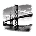 Mackinac Bridge tattoo design idea