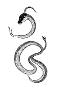 Feminine Snake tattoo design idea