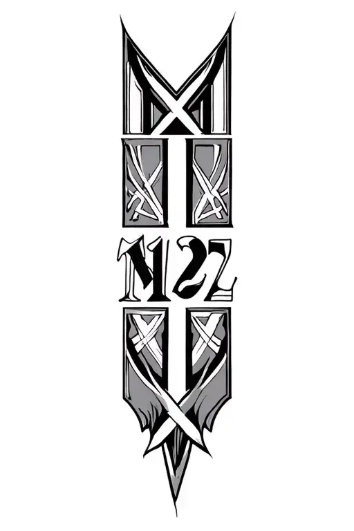 1972 Roman Numerals tattoo design idea