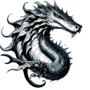 Leviathan tattoo design idea