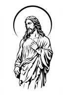 jesus christ tattoo design idea