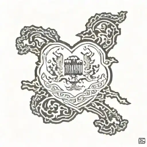 small outline of Bosnia and Albania intertwined, forming a heart shape? You could add a tiny symbol or emblem from each  tattoo design idea