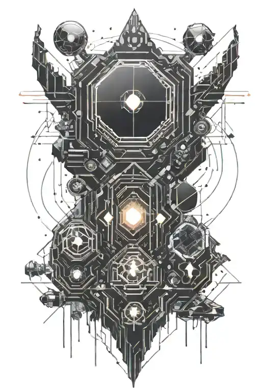 space, stars, asteroids, destruction, danger tattoo design idea