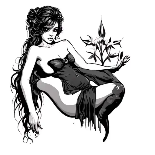 Prostitute tattoo design idea