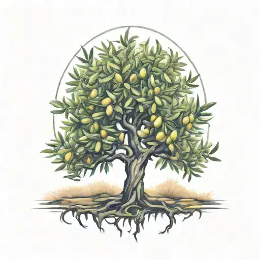 Olive Tree Therapy tattoo design idea