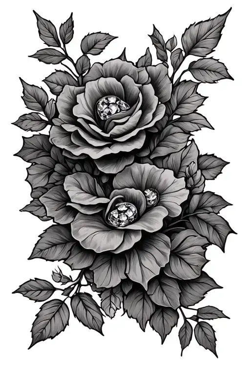 vine tattoo on right arm staring from wrist ending mid elbow with birthstones every two inches tattoo design idea