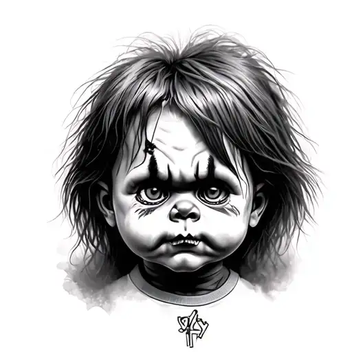 Chucky tattoo design idea