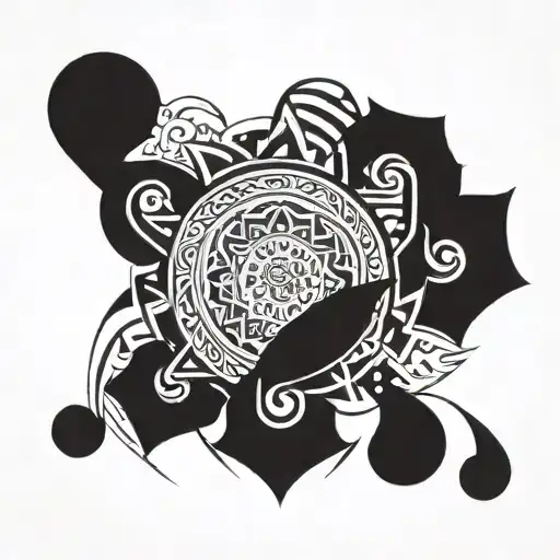 sleeve Tri-Cultural MandalaCore Concept: A mandala-like design has Nordic tribal, Italian and African American elements  tattoo design idea