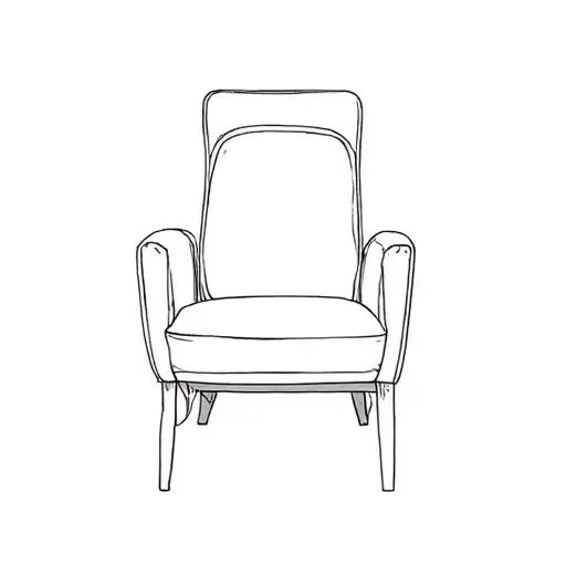 Television Table Chair tattoo design idea