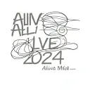 text "ALIVE 2024" tattoo design idea