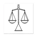 balance scale balanced tattoo design idea