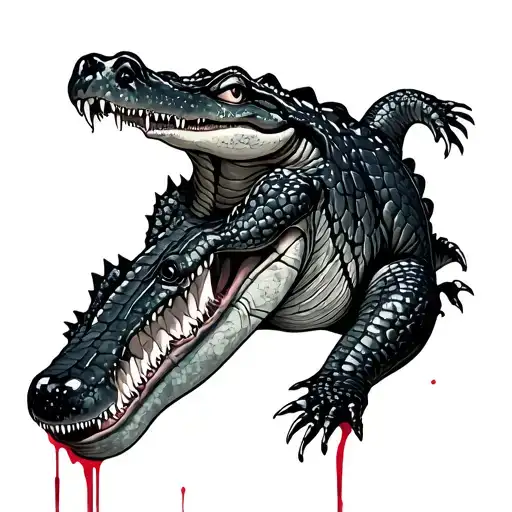Bring Me The Horizon Alligator blood tattoo design idea